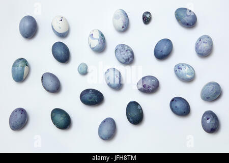 Pastel colored Easter eggs Stock Photo