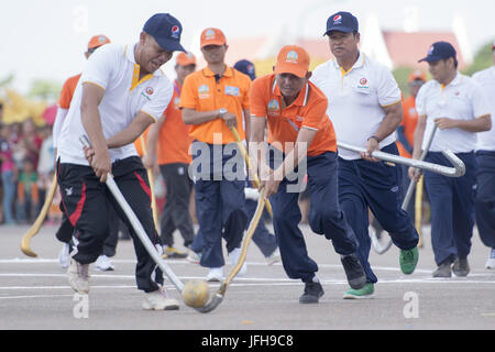 LAOS VIENTIANE LAO HOCKEY TIKHY Stock Photo