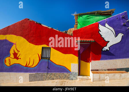 Murales de San Isidro, Orihuela Stock Photo