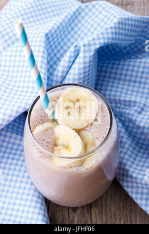 Banana milk shake Stock Photo