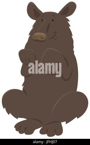 black bear animal character Stock Photo