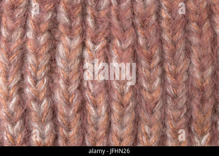Pink color wool knitted background Stock Photo