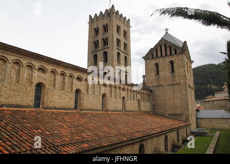 Monastery of Santa Maria de Ripoll, Catalonia, Spain Stock Photo
