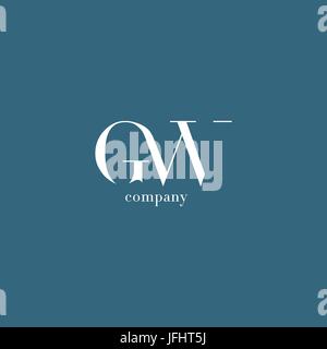 Letters G & W company Logo vector element Stock Vector