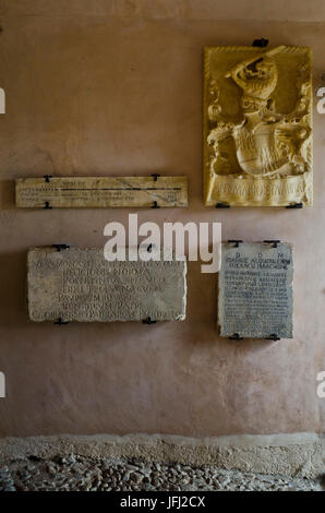 Italy, southern Italy, Sicily, Sicilia, Parco regional delle Madonie. Castelbuono, Castello dei Ventimiglia with Museo Civico, Stock Photo