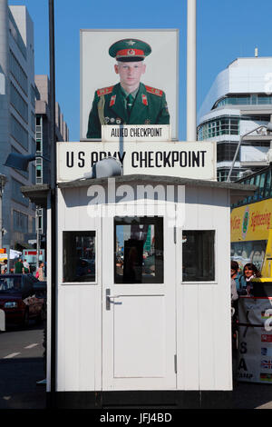 Berlin Friedrichstrasse checkpoint Charlie Stock Photo