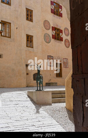 Italy, South Tirol, Pustertal, 'Messner Mountain Museum' MMM Ripa on castle Bruneck, Stock Photo