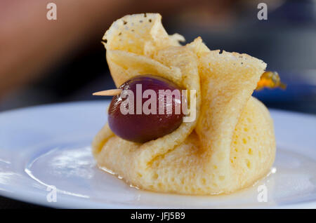 Mongolia, Central Asia, Hustai national park, camp, restaurant, traditional food Stock Photo