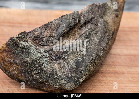 Speckmarende, typical snack in South Tirol, Italy Stock Photo