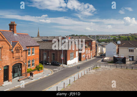 UK, Northern Ireland, County Londonderry, Derry, Unionist sign for the Londonderry West Bank Stock Photo