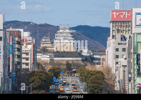 Japan, Himeji City, Himeji Castle, UNESCO World Heritage Stock Photo