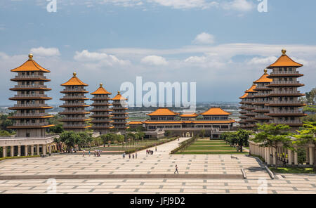 Taiwan, Kaohsiung City, Foguangshan, Buddha Memorial Center Stock Photo