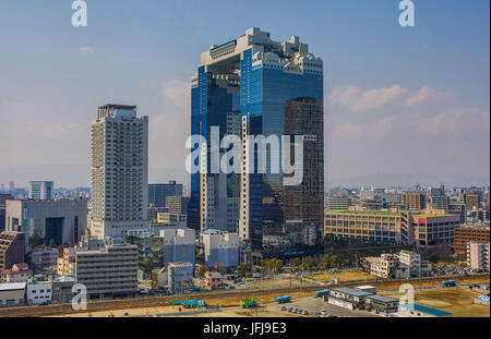 Japan, Kansai, Osaka City, Umeda area, Sky Building Stock Photo