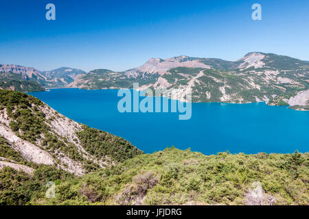 France, Provence, lac de Serre Poncon Stock Photo