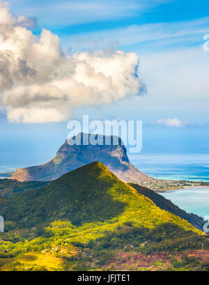 View from the viewpoint. Mauritius. Stock Photo