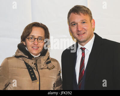 Beatrix von Storch (AfD) and Andre Poggenburg (AfD) Stock Photo