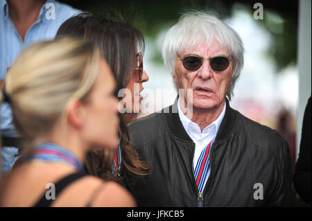 Goodwood, Chichester, UK. Saturday 1st July 2017. F1 mogal Bernie Ecclestone at the Goodwood Festival of Speed, Goodwood, West Sussex, UK. © Kevin Bennett/Alamy News Stock Photo