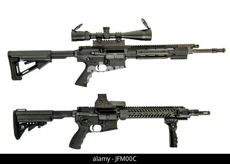 semi auto isolated Stock Photo