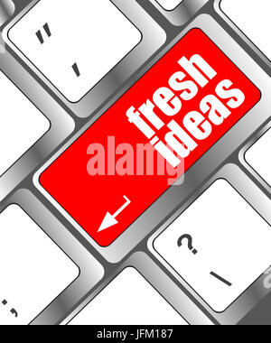 fresh ideas button on computer keyboard key Stock Photo