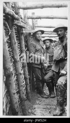 Marines in Front Line trenches, Toulon Sector, France, March 22, 1918 Stock Photo