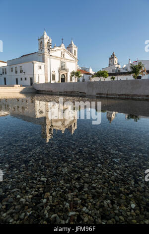 View of the Church of Santa Maria located in the city of Lagos Faro district Algarve Portugal Europe Stock Photo