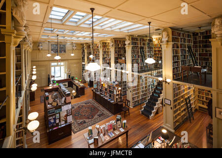 USA, Rhode Island, Providence, Providence Athenaeum, 1836, historic private library, interior Stock Photo