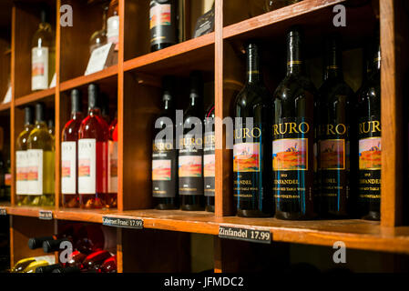 USA, Massachusetts, Cape Cod, Truro, Truro Vineyards Winery, interior Stock Photo