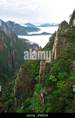 China, Anhui province, Huangshan mountain (Yellow mountains), UNESCO World heritage, Stock Photo
