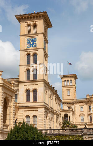 England, Hampshire, Isle of Wight, Osborne House, Main Entrance Stock Photo