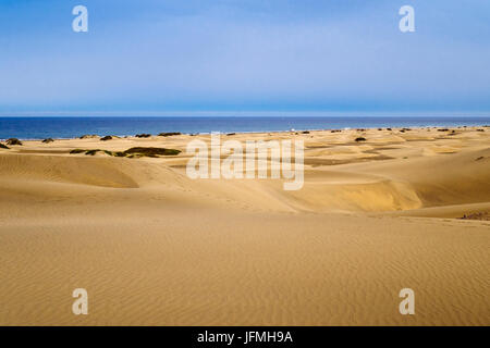 Dunas de Maspalomas (Sand dunes of Maspalomas), Gran Canaria, Canary Islands, Spain Stock Photo