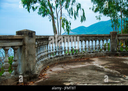 A picturesque staircase  in the jungle of Vietnam. Stock Photo