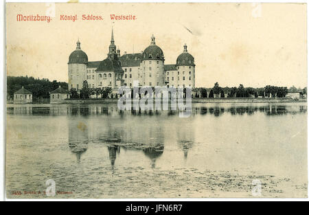 03455-Moritzburg-1903-Schloß-Brück & Sohn Kunstverlag Stock Photo