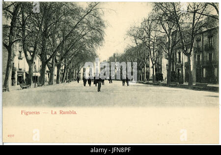 04537-Figueras-1903-La Rambla-Brück & Sohn Kunstverlag Stock Photo