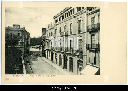 04542-Figueras-1903-Calle de Monturiol-Brück & Sohn Kunstverlag Stock Photo