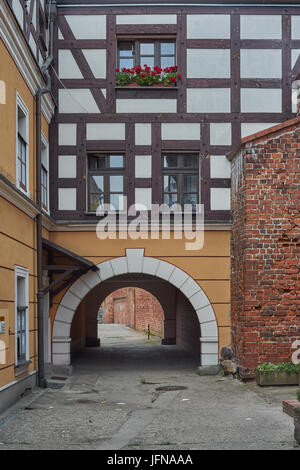 Namyslow Old town historic tenement house medieval city walls  Namyslow Opolskie voivodship Stock Photo