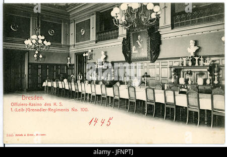 01445-Dresden-1900-Offizier Kasino des Grenadier-Regiments-Brück & Sohn Kunstverlag Stock Photo