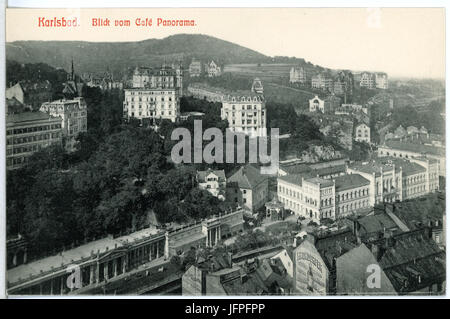 11628-Karlsbad-1910-Blick vom Cafe Panorama auf Karlsbad-Brück & Sohn Kunstverlag Stock Photo