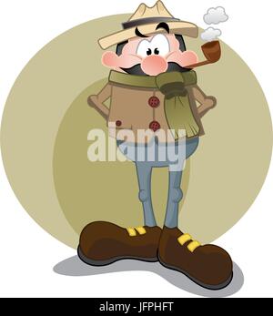 Sherlock Holmes Stock Vector