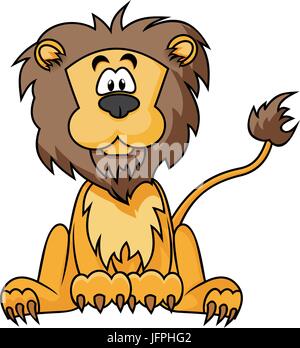 Cute Lion Stock Vector