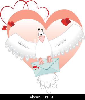 Dove mail Stock Vector