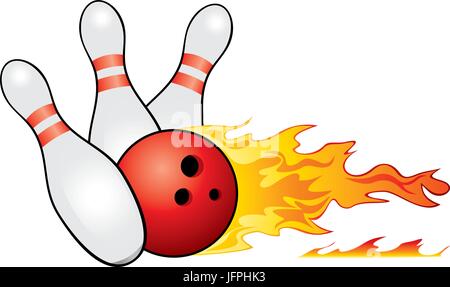 Bowling symbol Stock Vector