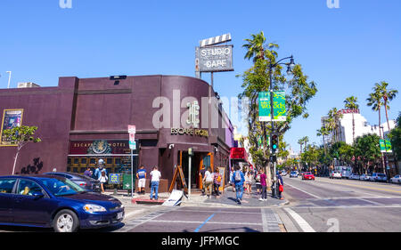 Hollywood Studio Cafe at Hollywood Boulevard Stock Photo