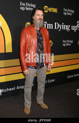 Premiere of Showtime's 'I'm Dying Up Here' at the DGA Theater - Arrivals  Featuring: Jim Carrey Where: Los Angeles, California, United States When: 31 May 2017 Credit: Nicky Nelson/WENN.com Stock Photo