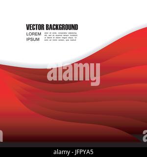 abstract red background, isolated on white Stock Vector