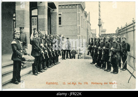 12539-Kamenz-1911-13. Infanterie-Regiment Nr. 178 Wache-Brück & Sohn Kunstverlag Stock Photo