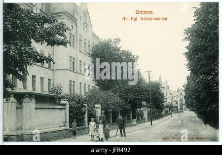 09987-Grimma-1908-Lehrerseminar-Brück & Sohn Kunstverlag Stock Photo