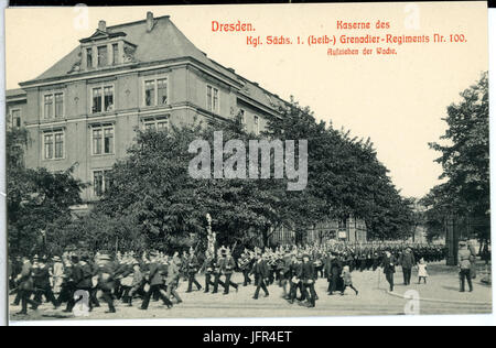 14057-Dresden-1912-Kaserne des 1. Königlich Sächsischen Grenadier-Regiment Nr. 100-Brück & Sohn Kunstverlag Stock Photo