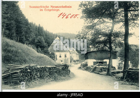 14600-Neunzehnhain-1912-Dorfstraße-Brück & Sohn Kunstverlag Stock Photo