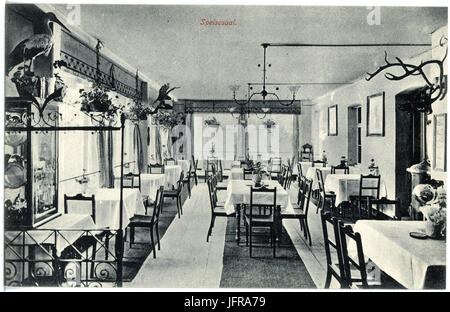 17871-Kipsdorf-1914-Bahnhotel  Zur Tellkoppe  - Speisesaal-Brück & Sohn Kunstverlag Stock Photo