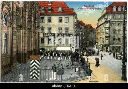 17994-Dresden-1914-Neustädter Hauptwache-Brück & Sohn Kunstverlag Stock Photo